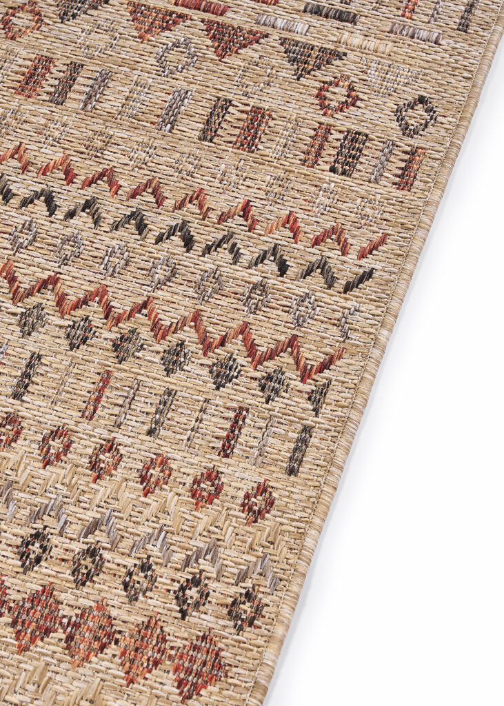 Tapis d'extérieur Yucana Beige Ethnique