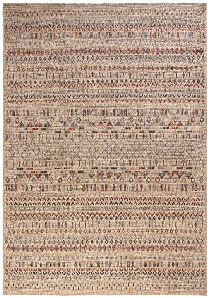 Tapis d'extérieur Yucana Beige Ethnique