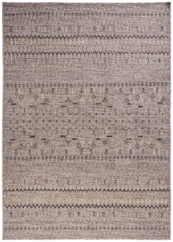 Tapis d'extérieur Yucana Marron Zigzag