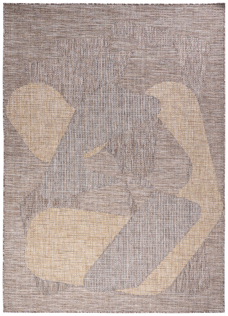 Tapis d'extérieur Yucana Marron Abstrait