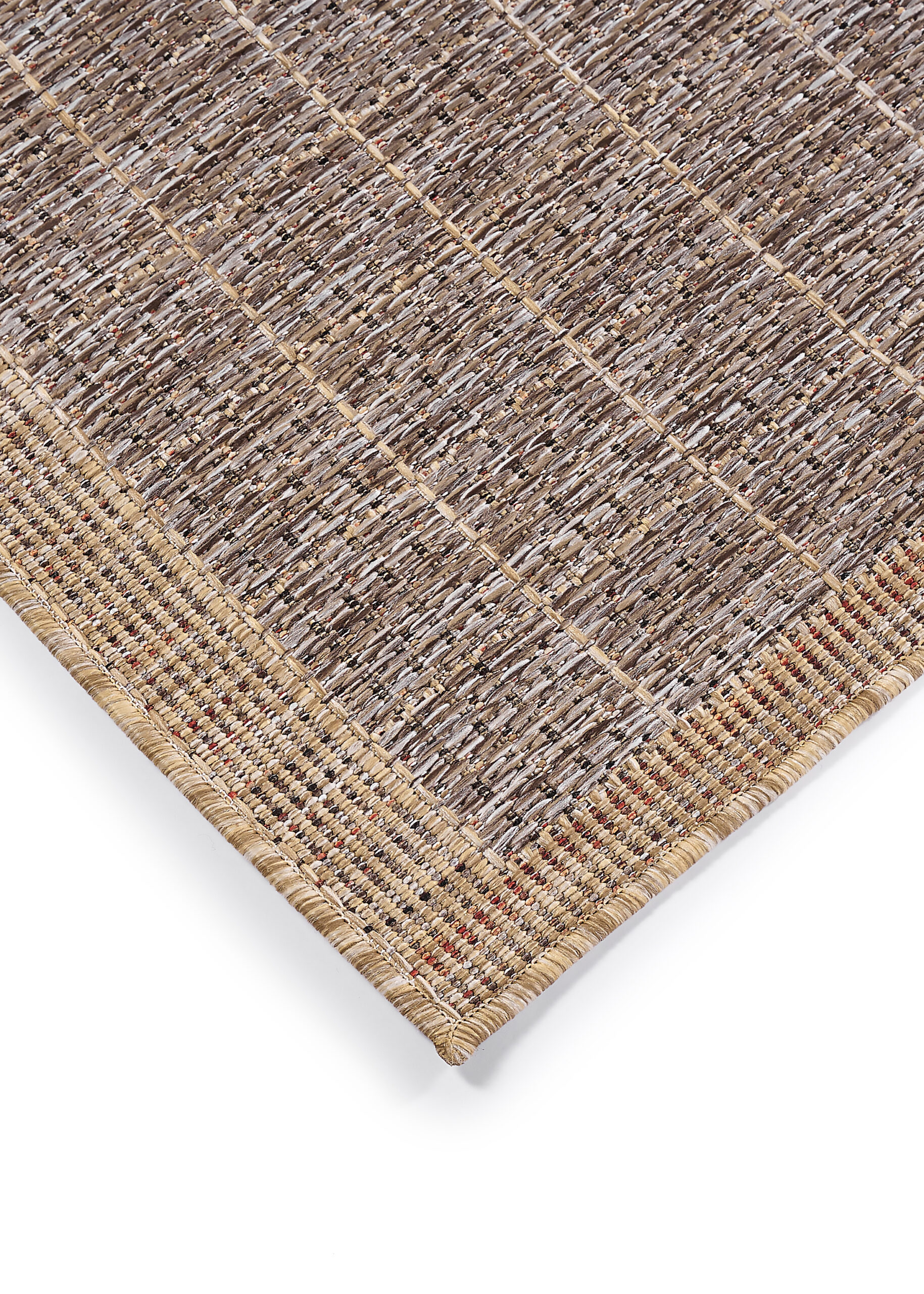 Tapis d'extérieur Yucana Marron Beige Cadre