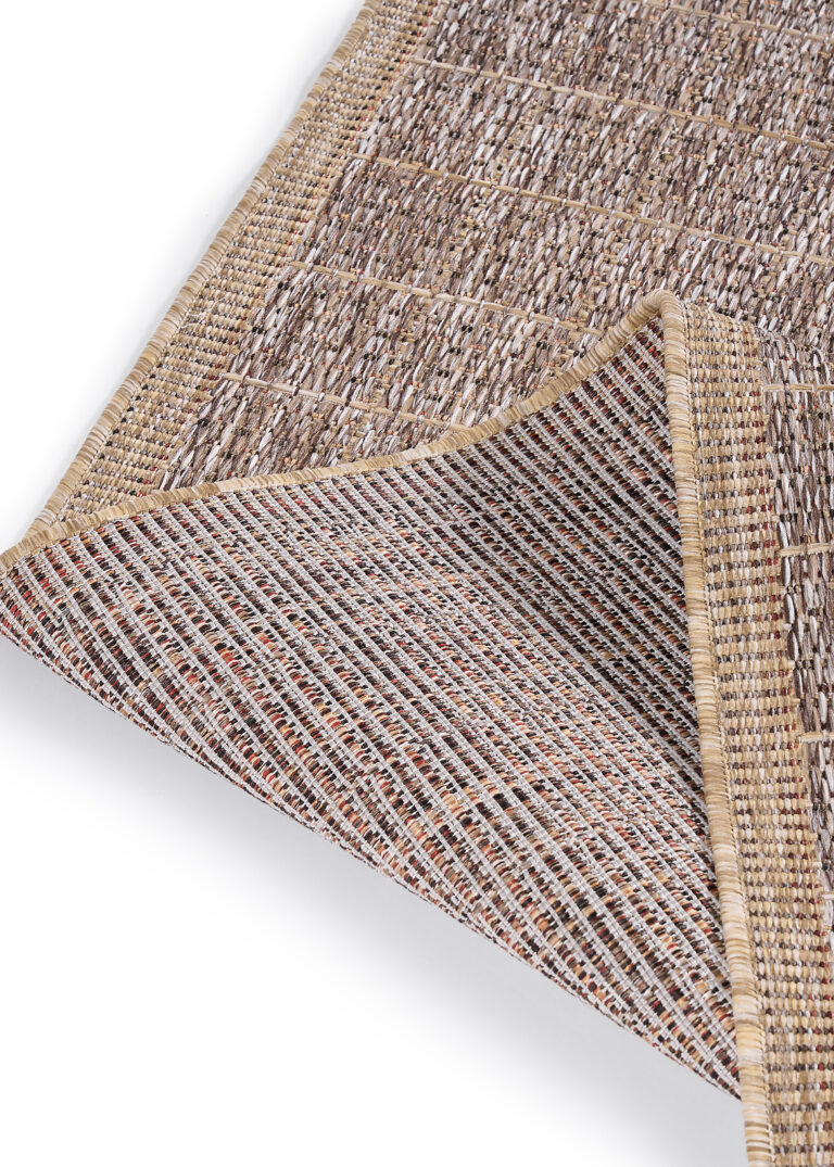 Tapis d'extérieur Yucana Marron Beige Cadre