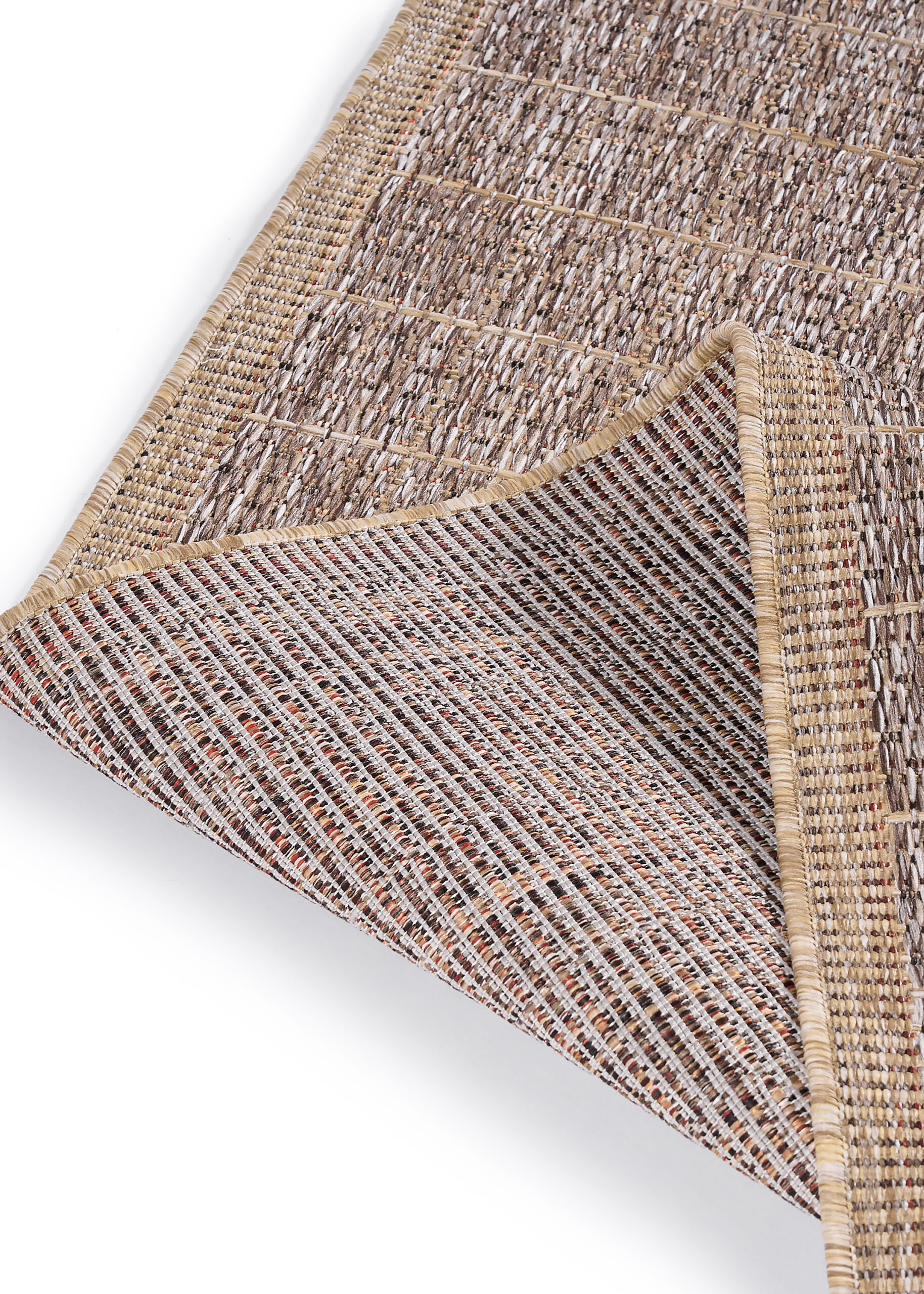 Tapis d'extérieur Yucana Marron Beige Cadre