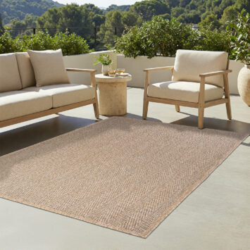 Tapis d'extérieur Yucana Beige Rayures
