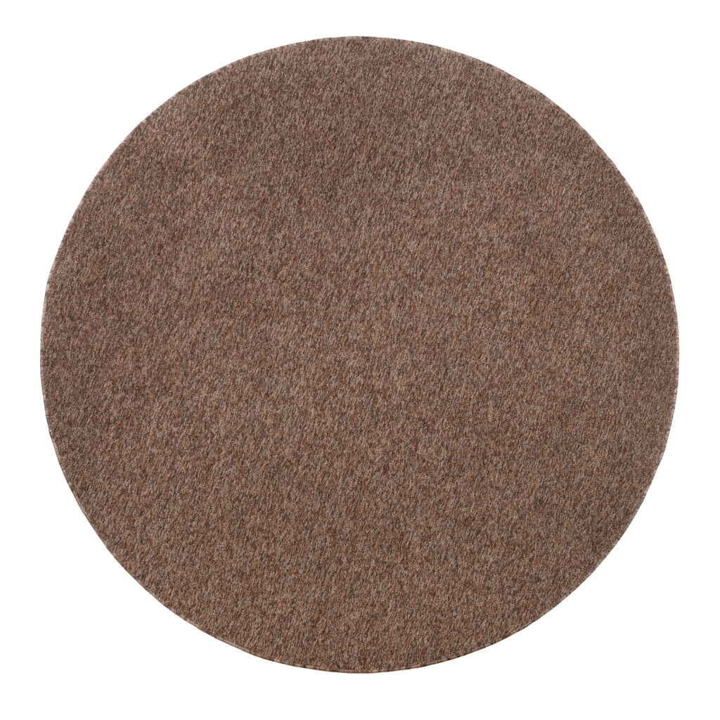 Tapis Nizza Rond Brun Mélange Antidérapant