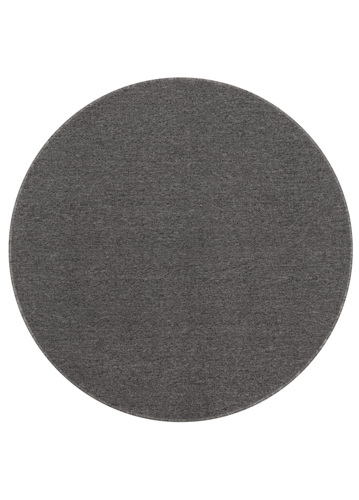Tapis Nizza Rond Gris Moderne Antidérapant