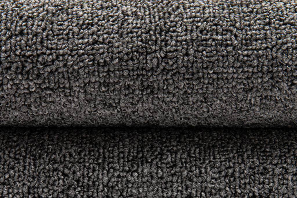 Tapis Nizza Rond Gris Moderne Antidérapant