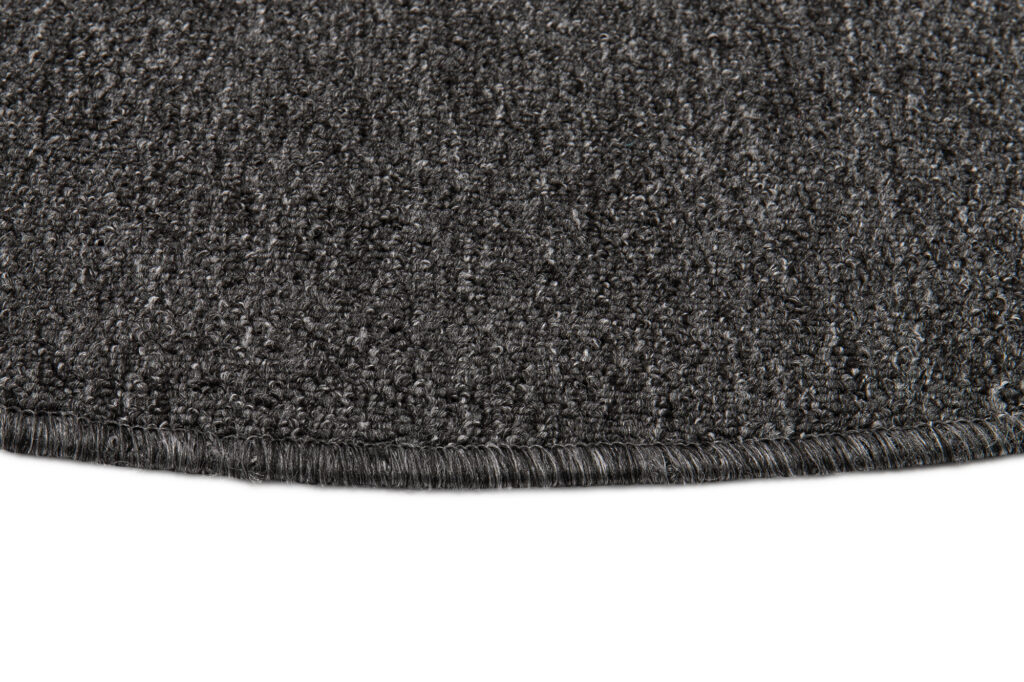 Tapis Nizza Rond Anthracite Moderne Antidérapant