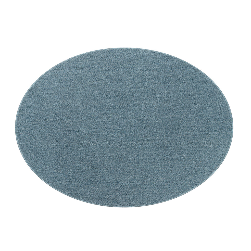 Tapis Nizza Rond Bleu Moderne Antidérapant