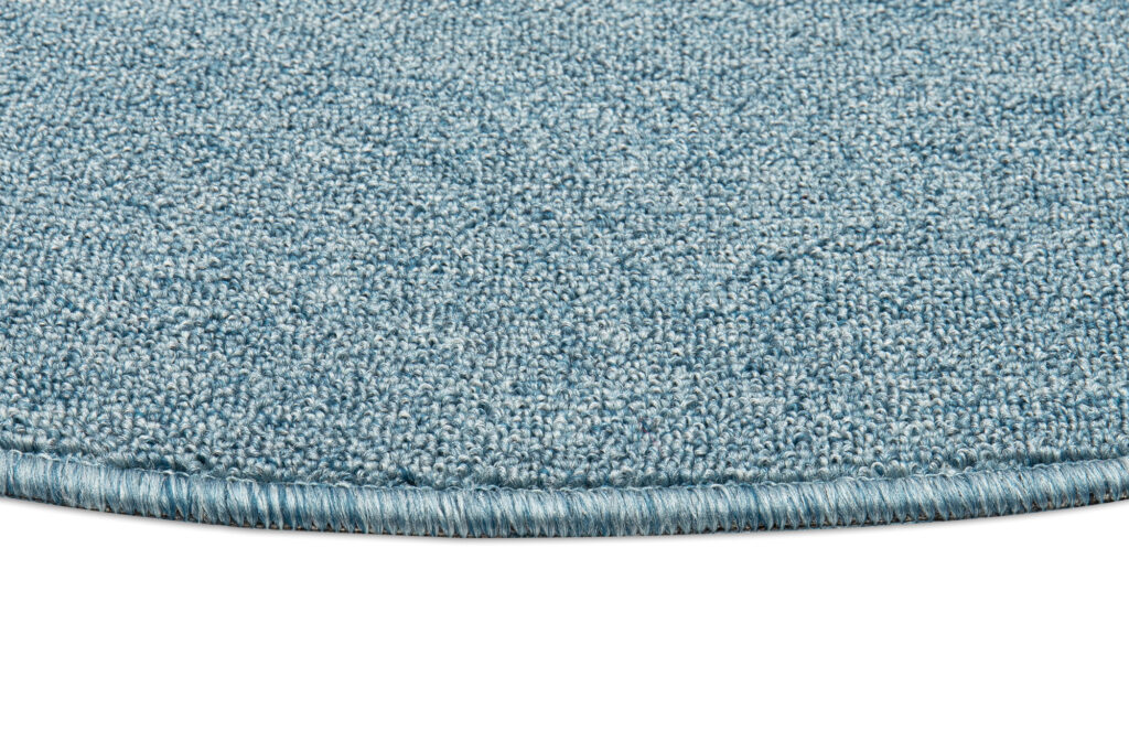 Tapis Nizza Rond Bleu Moderne Antidérapant