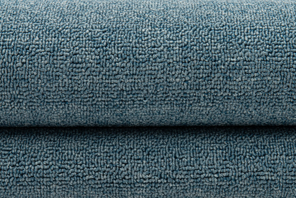Tapis Nizza Rond Bleu Moderne Antidérapant