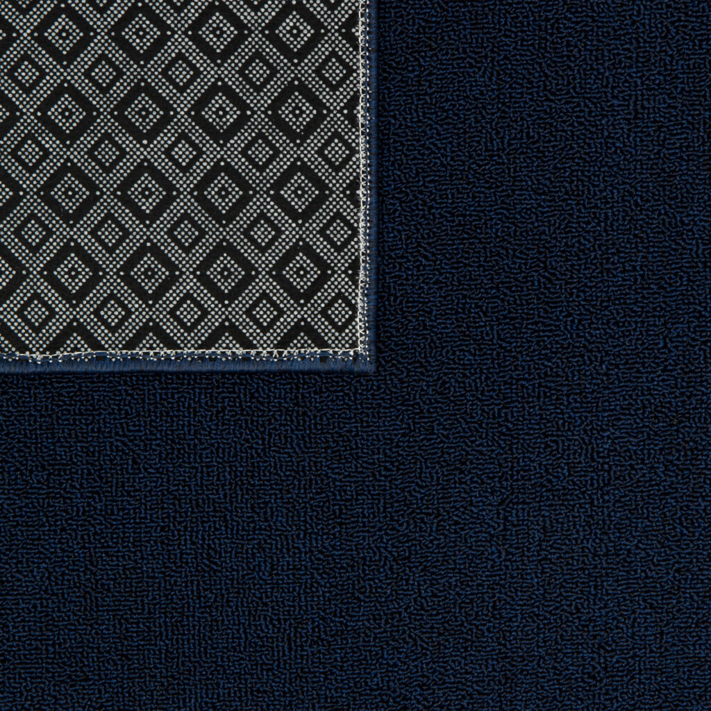 Tapis Nizza Bleu Marine Moderne Antidérapant