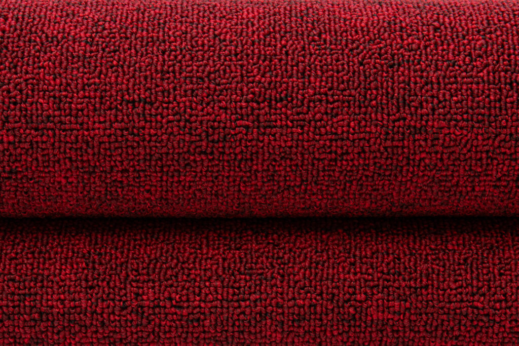 Tapis Nizza Rond Rouge Moderne Antidérapant