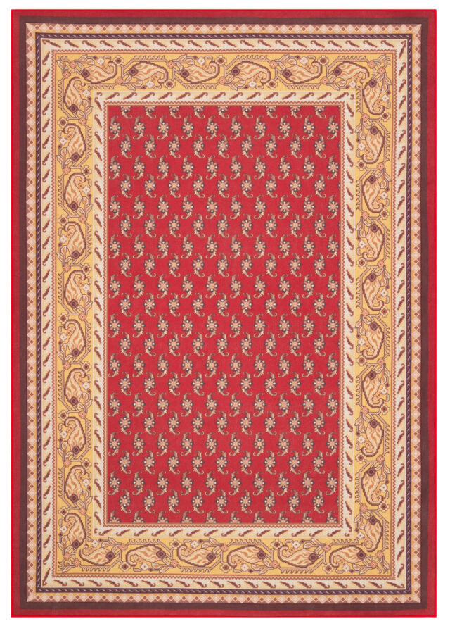 Tapis Nora Rouge Classique Antidérapant