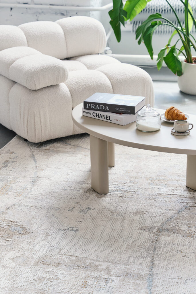 Tapis Trend Carré Beige Abstrait