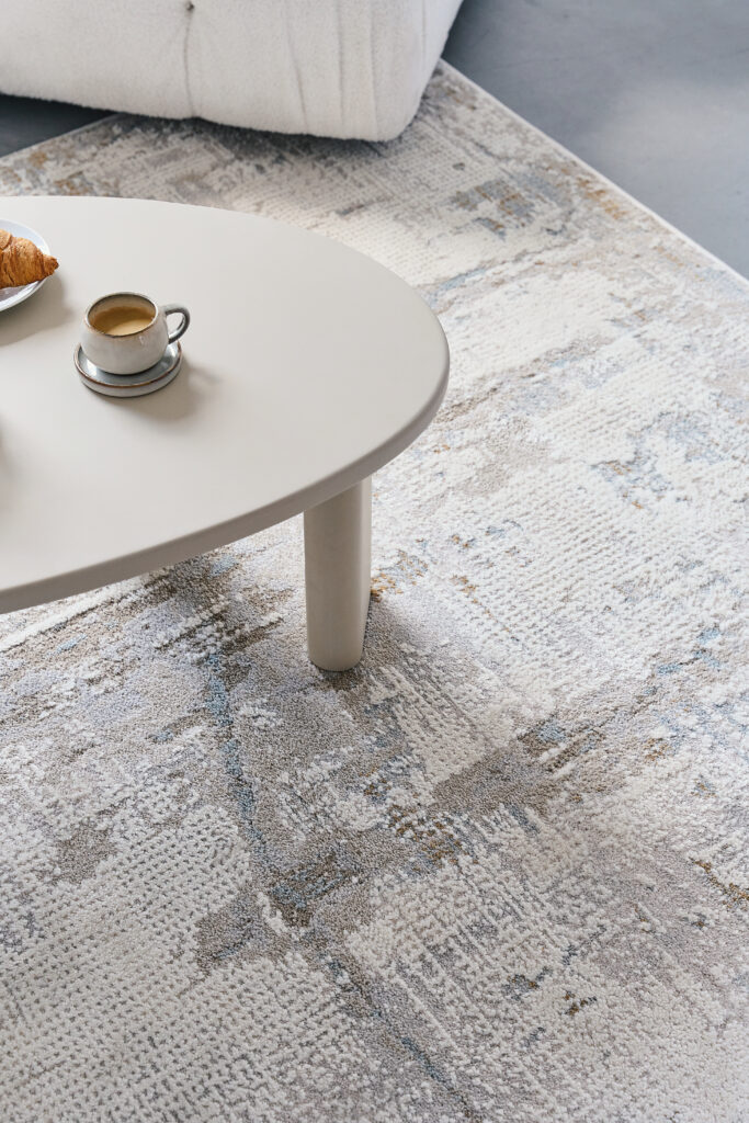 Tapis Trend Carré Beige Abstrait