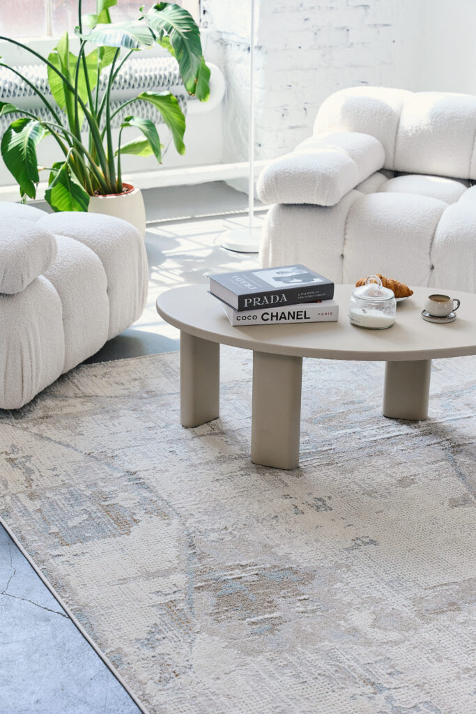 Tapis Trend Carré Beige Abstrait