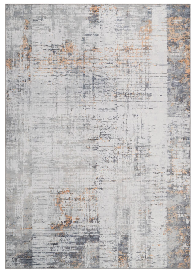 Tapis Ash Gris Rouille Antidérapant