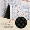 Tapis Nora Crème Bleu Antidérapant