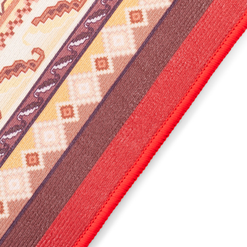 Tapis Nora Rouge Classique Antidérapant