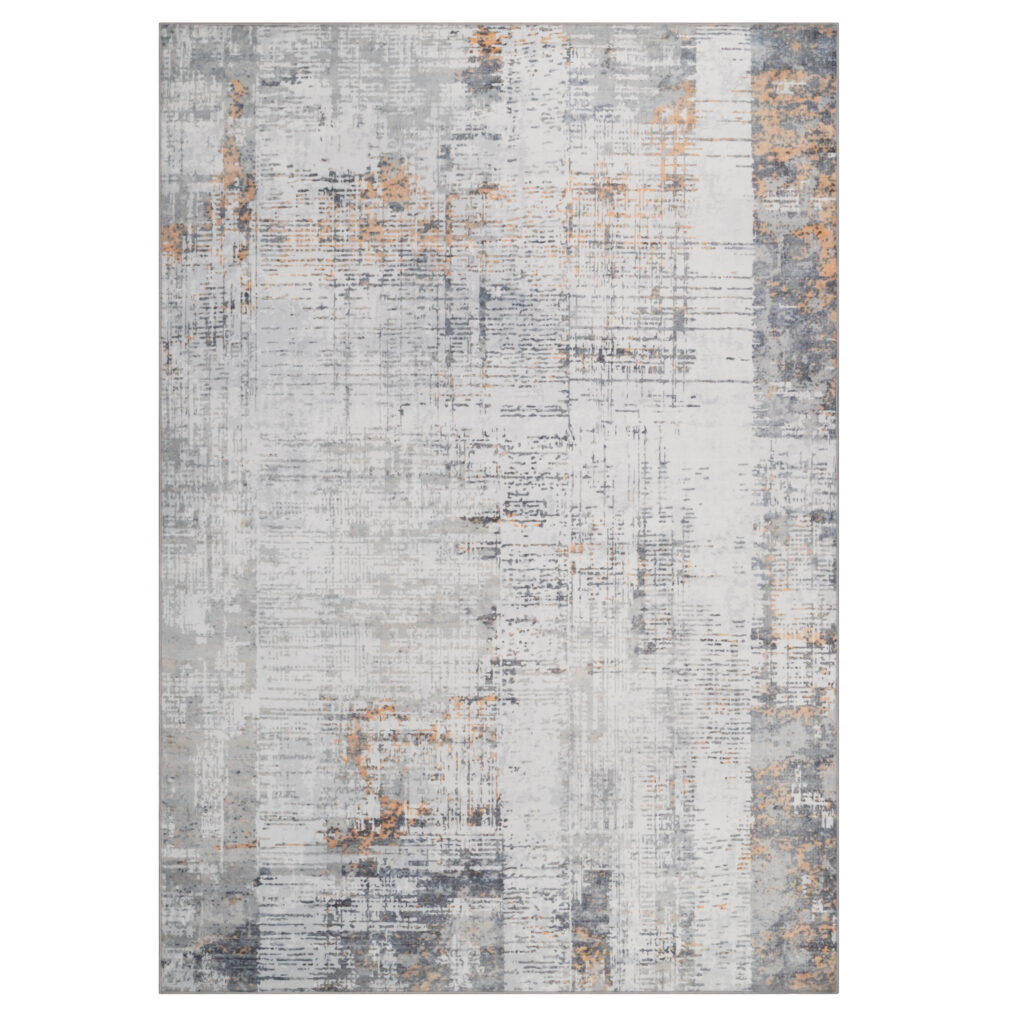 Tapis Ash Gris Rouille Antidérapant