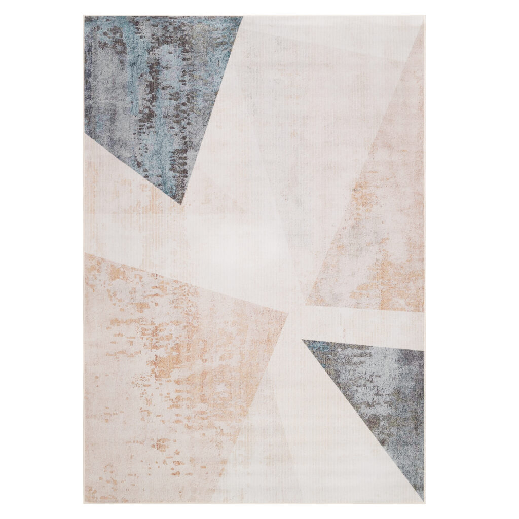 Tapis Nora Beige Gris Antidérapant