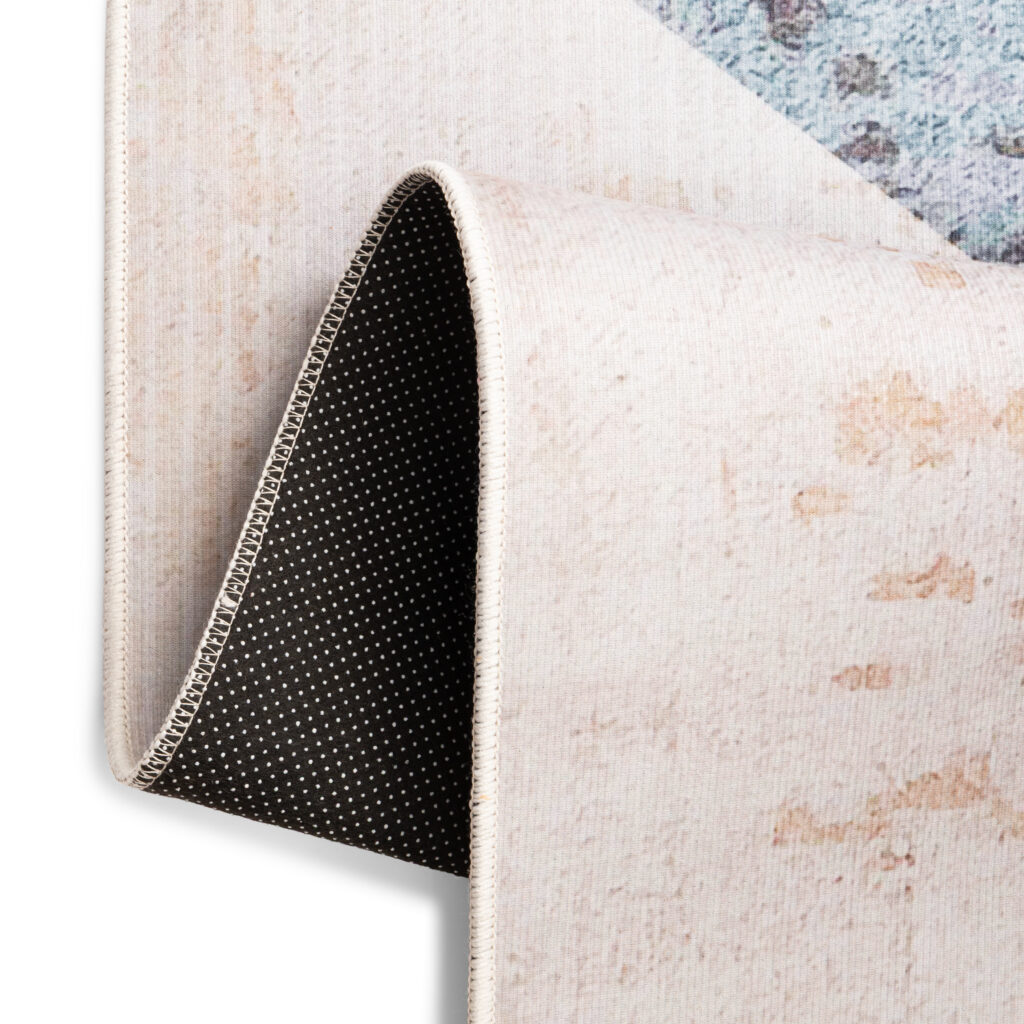 Tapis Nora Beige Gris Antidérapant