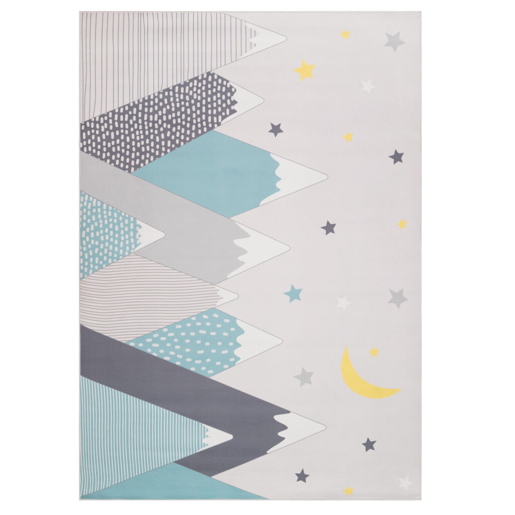 Tapis Enfant Joy Pastel Montagnes Antidérapant