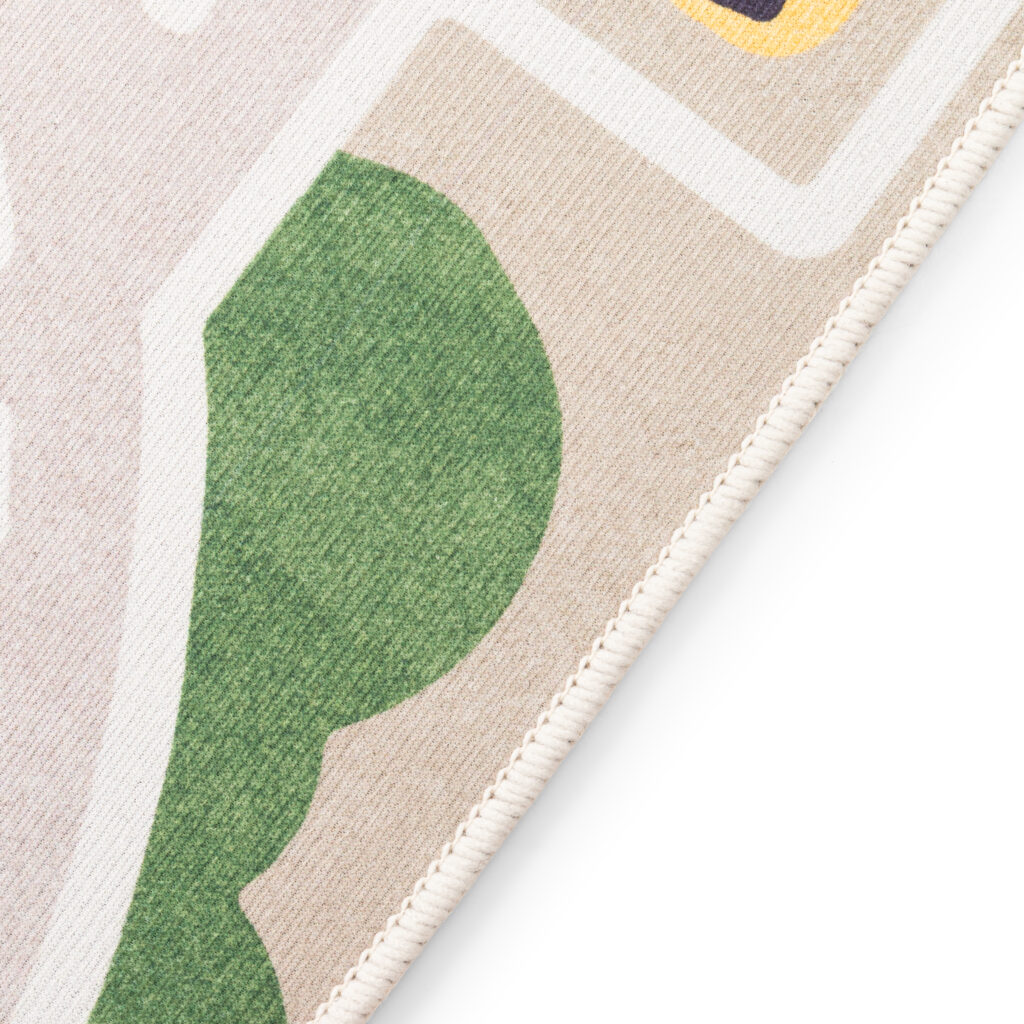 Tapis Enfant Joy Beige Ville Antidérapant