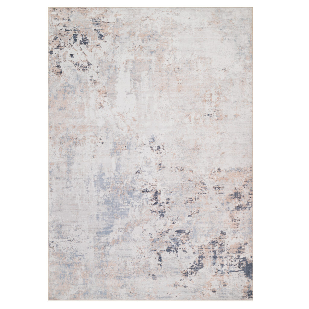 Tapis Ash Gris Beige Mêlé Antidérapant