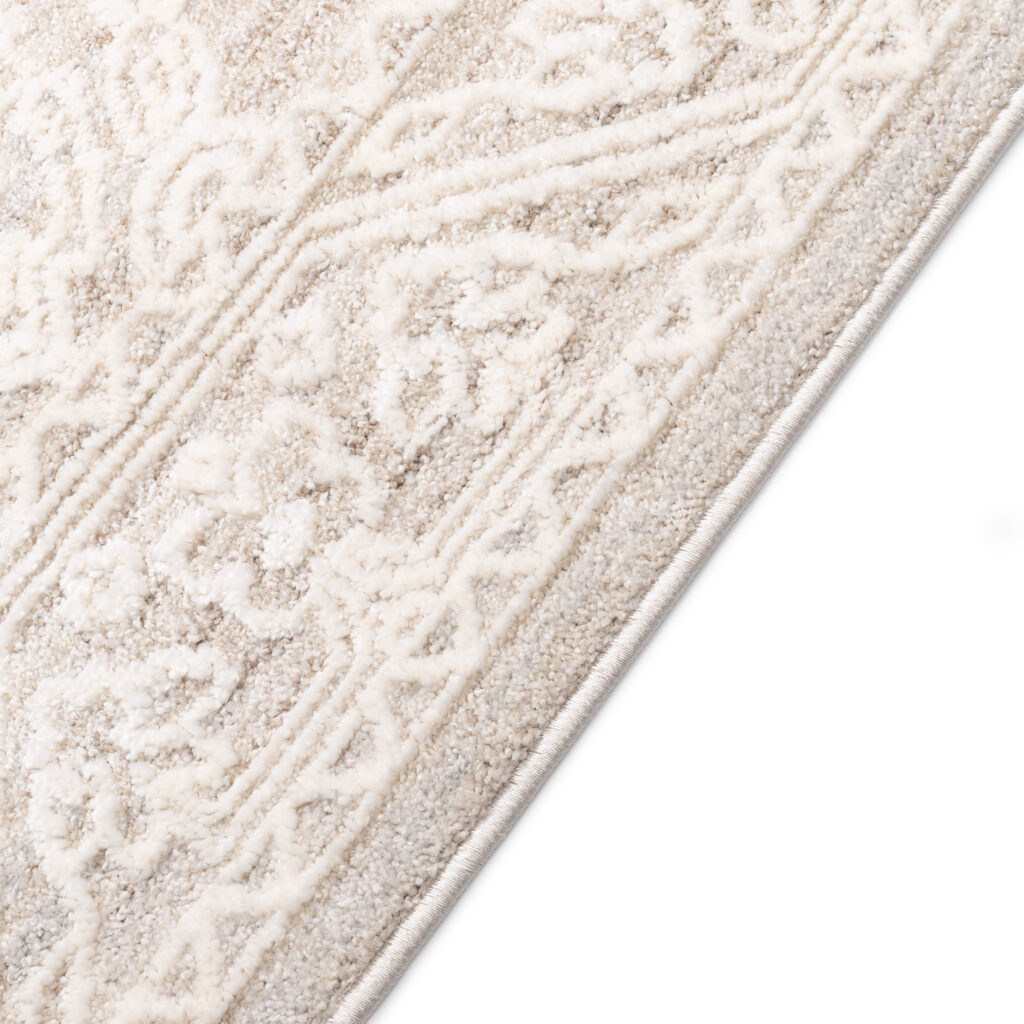 Tapis Trend Carré Beige Losanges Vintage