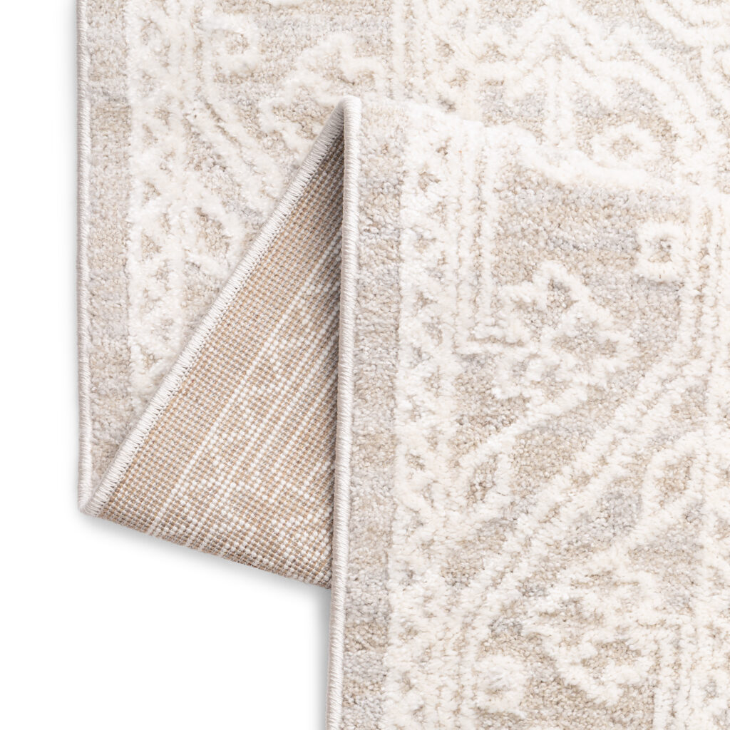 Tapis Trend Carré Beige Losanges Vintage