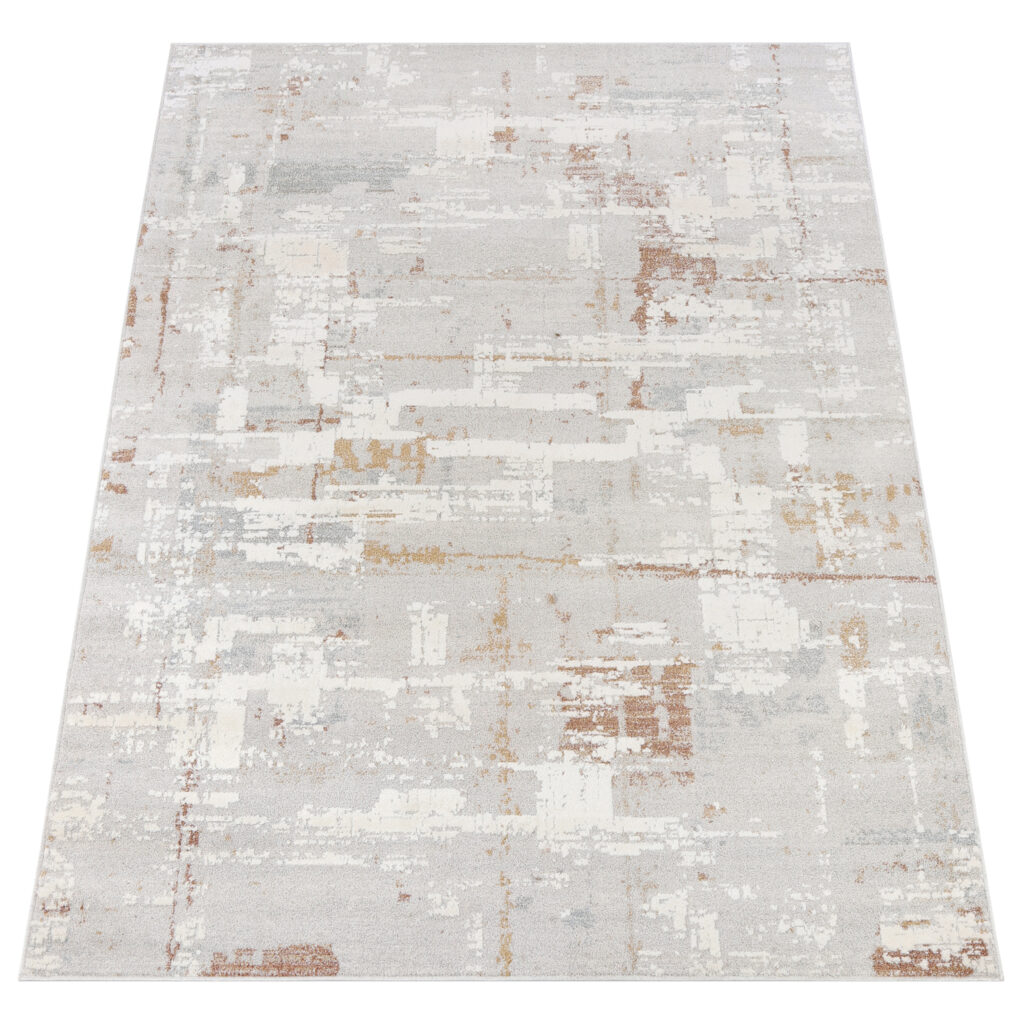 Tapis Trend Gris Rouille Abstrait