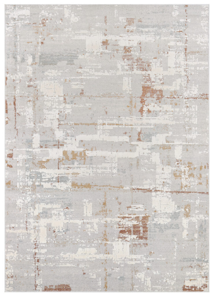 Tapis Trend Gris Rouille Abstrait