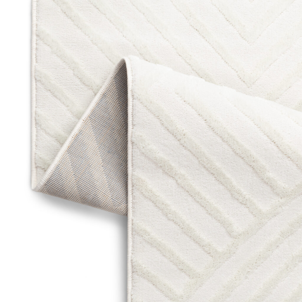 Tapis Hygge Blanc Cassé Losanges