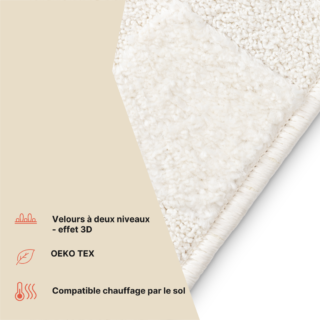 Tapis Terra Crème Carreaux