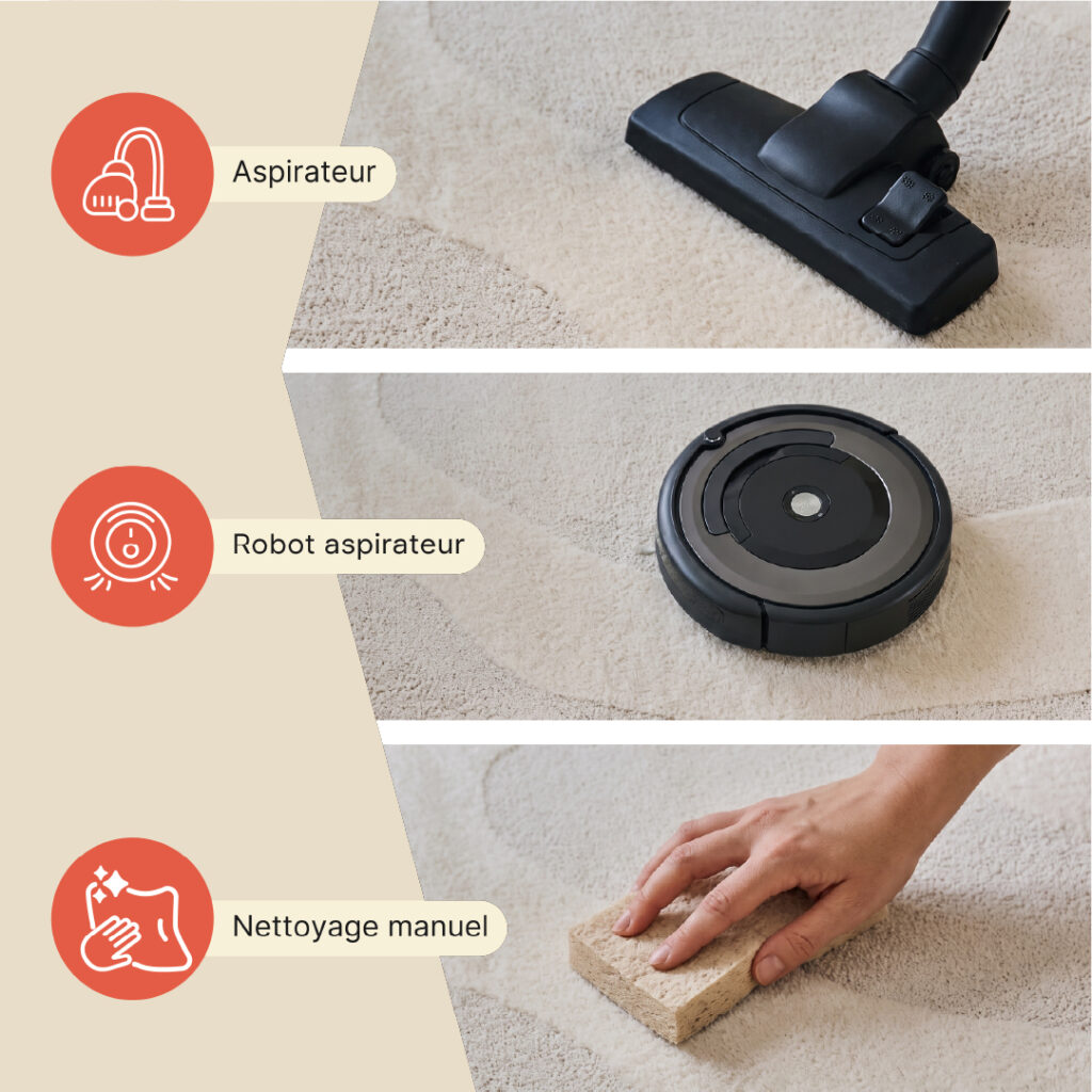 Tapis Terra Crème Forme Irrégulière