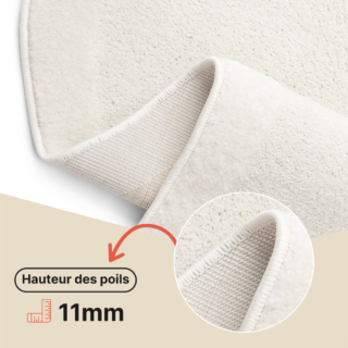 Tapis Terra Crème Forme Irrégulière