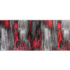 Tapis de Couloir Maya Gris Noir Rouge Abstrait
