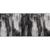 Tapis de Couloir Maya Gris Noir Abstrait