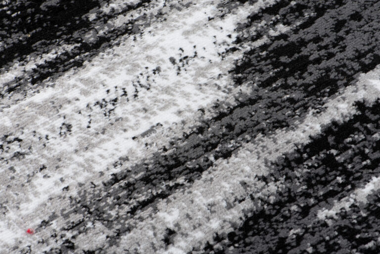 Tapis de Couloir Maya Gris Noir Abstrait