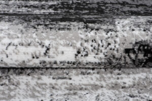 Tapis de Couloir Maya Gris Noir Abstrait