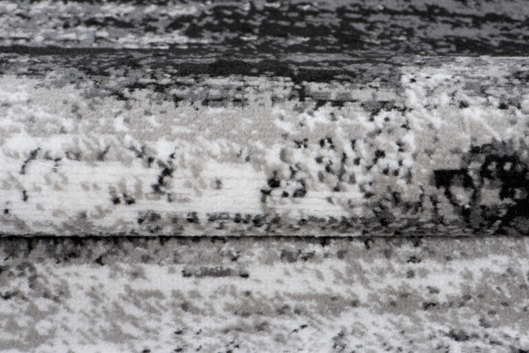 Tapis de Couloir Maya Gris Noir Abstrait