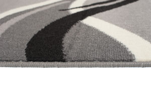 Tapis de couloir Dream Gris Foncé Crème Ondes