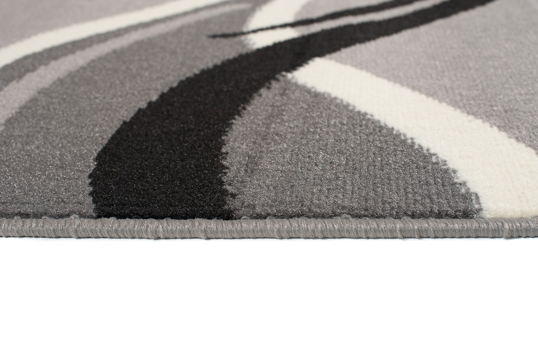 Tapis de couloir Dream Gris Foncé Crème Ondes