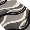 Tapis de couloir Dream Gris Foncé Crème Ondes