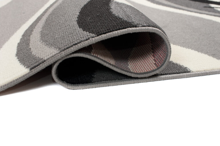 Tapis de couloir Dream Gris Foncé Crème Ondes