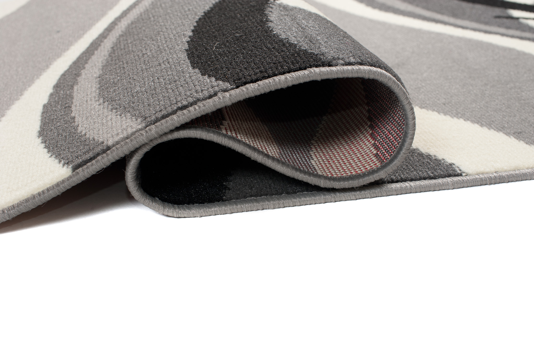 Tapis de couloir Dream Gris Foncé Crème Ondes