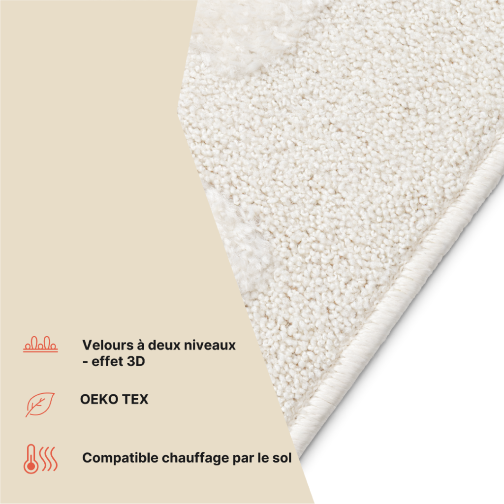 Tapis Terra Crème Rayures