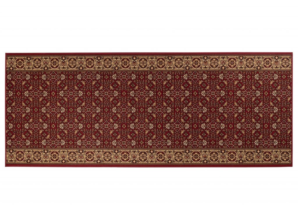 Tapis de couloir Antidérapant Rouge Oriental